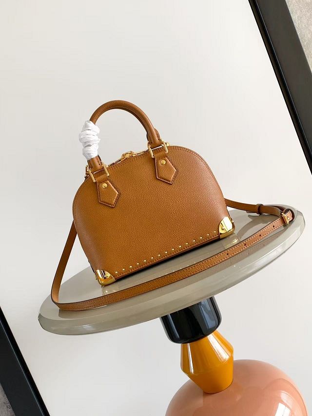 Louis vuitton original calfskin alma trunk BB M29091 brown