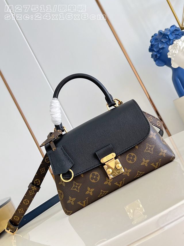 Louis vuitton original calfskin&canvas nmadeleine BB M27511 black