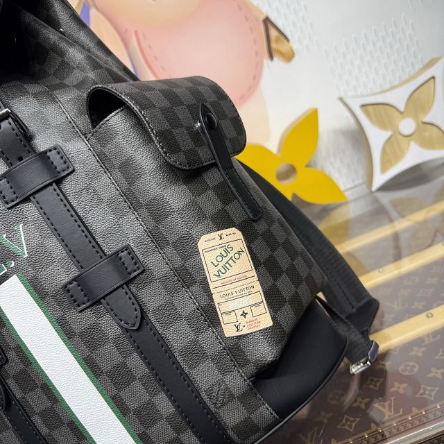 Louis vuitton original damier graphite christopher backpack mm P01969