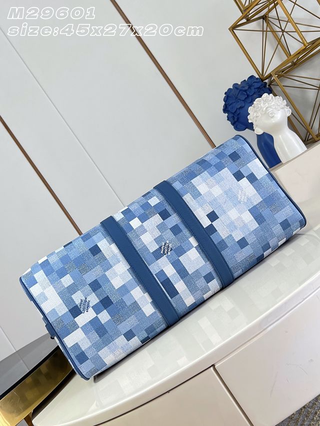 Louis vuitton original denim keepall 50 M14957 blue