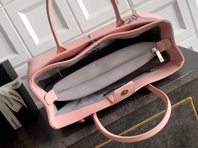 CC grained calfskin medium tote bag AS2157 pink