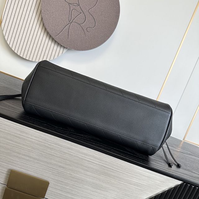 CC grained calfskin medium shopping bag AS6428 black