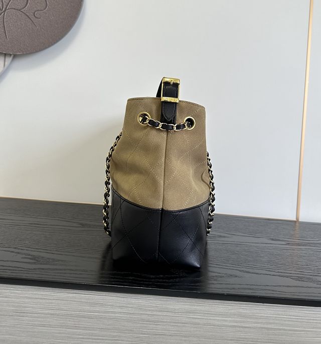 CC suede small tote bag AS5634 beige