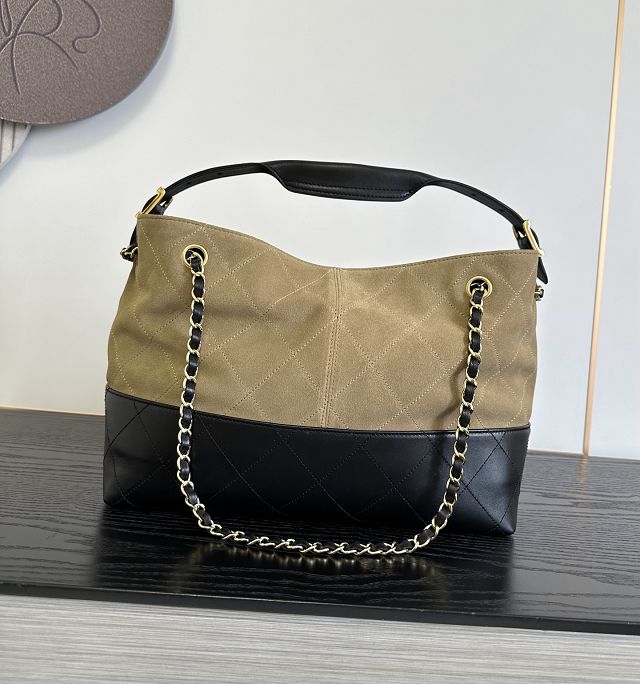 CC suede small tote bag AS5634 beige