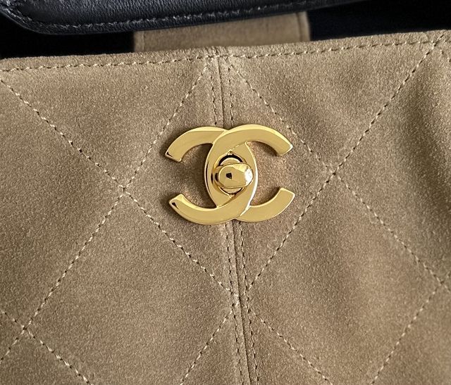 CC suede small tote bag AS5634 beige