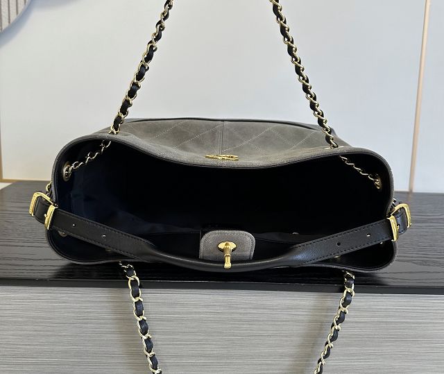 CC suede small tote bag AS5634 grey