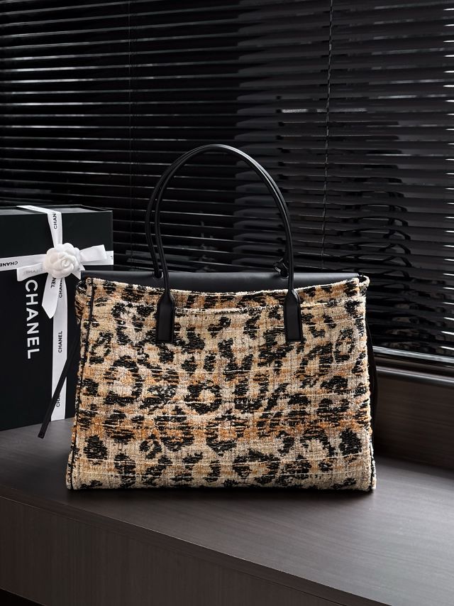 CC tweed large shopping bag AS6289 black