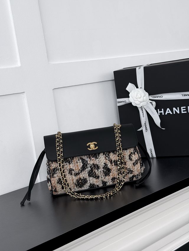 CC tweed small tote bag AS6427 black