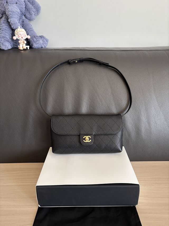 CC calfskin clutch with strap AP5568