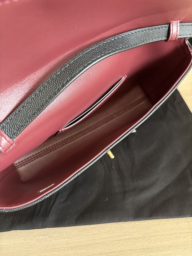 CC calfskin clutch with strap AP5568