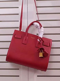 YSL original calfskin large sac de jour bag 324823 red