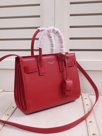 YSL original calfskin small sac de jour bag 340778 red