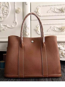 Hermes original calfskin garden party 36 bag G0360 coffee