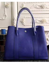 Hermes original calfskin garden party 36 bag G0360 electric blue