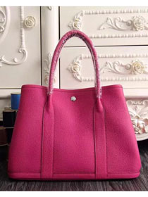 Hermes original calfskin garden party 36 bag G0360 rose red