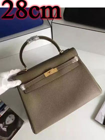 Hermes togo leather kelly 28 bag K028 khaki