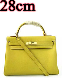 Hermes togo leather kelly 28 bag K028 lemon yellow