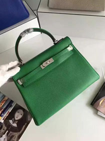 Hermes togo leather kelly 32 bag K032 green