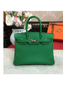 Hermes original togo leather birkin 25 bag H25-1 green