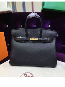 Hermes top togo leather birkin 30 bag H30-2 black