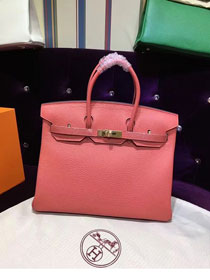 Hermes top togo leather birkin 30 bag H30-2 coral