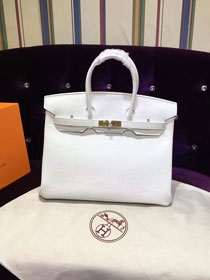 Hermes top togo leather birkin 30 bag H30-2 white