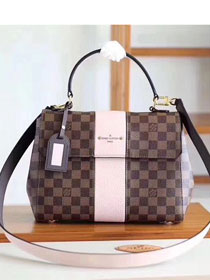 louis vuitton original damier ebene bond street bag N64417 pink