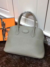 Hermes calfskin medium bolide 31 bag B31 gray