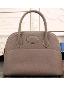 Hermes original togo leather medium bolide 31 bag B031 dark gray