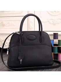 Hermes original togo leather small bolide 27 bag B027 black