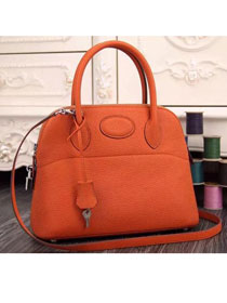 Hermes original togo leather small bolide 27 bag B027 orange