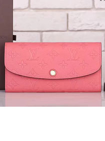 Louis vuitton monogram empreinte emilie wallet m62369 pink