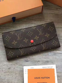 Louis Vuitton monogram canvas emilie wallet M62011 orange