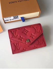 Louis vuitton monogram empreinte victorine wallet M64061 red