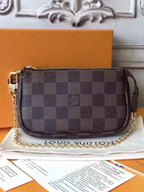 2017 louis vuitton origianl damier ebene mini pochette accessoires N58009