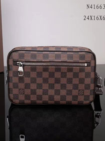 Louis vuitton damier ebene kasai clutch N41663 