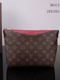 Louis vuitton original monogram canvas pallas beauty case M64123 cherry