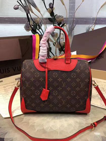 Louis vuitton original monogram canvas retiro bag M40546 red