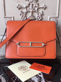 Hermes original swift leather roulis bag R018 orange