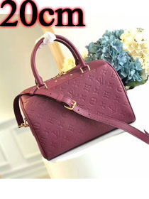 Louis vuitton original monogram empreinte mini speedy 20 M42395 bordeaux