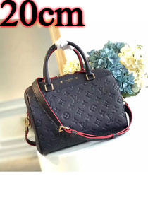 Louis vuitton original monogram empreinte mini speedy 20 M42395 deep blue