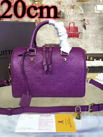 Louis vuitton original monogram empreinte mini speedy 20 M42395 purple