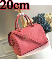 Louis vuitton original monogram empreinte mini speedy 20 M42395 watermeloon red