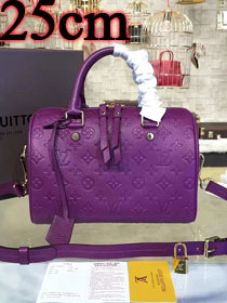 Louis vuitton original monogram empreinte speedy 25 M42401 purple