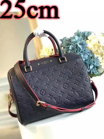 Louis vuitton original monogram empreinte speedy 25 M42401 deep blue