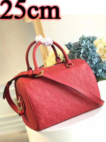 Louis vuitton original monogram empreinte speedy 25 M42401 red