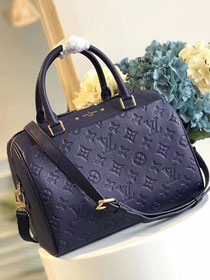 Louis vuitton original monogram empreinte speedy 30 M42406 navy blue