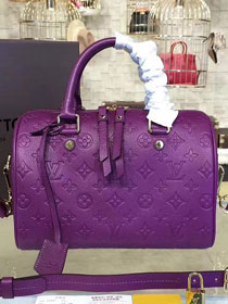 Louis vuitton original monogram empreinte speedy 30 M42406 purple