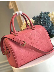 Louis vuitton original monogram empreinte speedy 30 M42406 watermeloon red