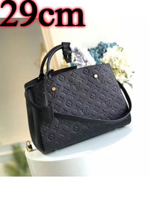 Louis vuitton original monogram empreinte montaigne BB M41053 black